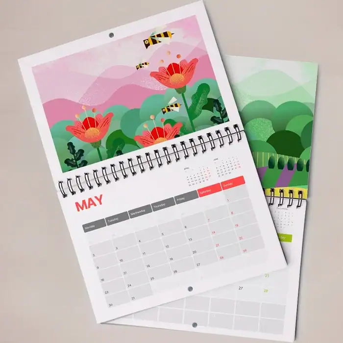 Calendar printing in Luton by Print2Win